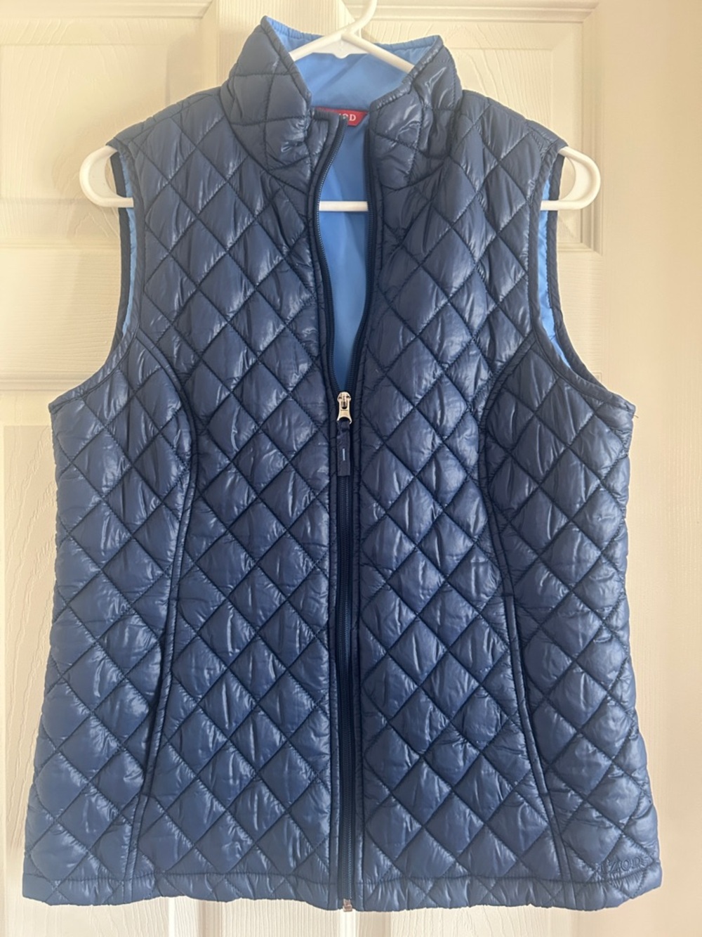 Izod Navy Quilted Sleeveless Vest